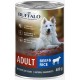 Mr.Buffalo Adult Dog «ГОВЯДИНА С РИСОМ» консервы для собак