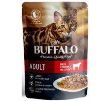 Mr.Buffalo Adult Cat «ГОВЯДИНА» в соусе влажный для взрослых кошек