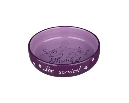 Миска кошачья керамическая для коротконосых пород