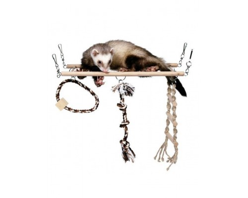 Мостик подвесной деревянный