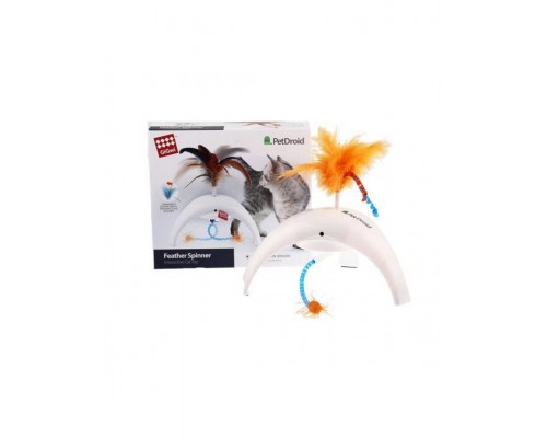 Интерактивная игрушка с датчиками движения для кошек Feather Spinner