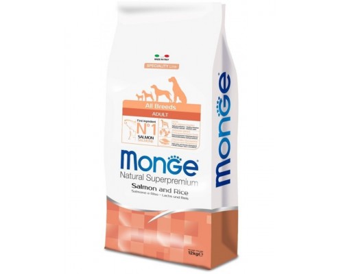Salmone корм с лососем и рисом для взрослых собак всех пород