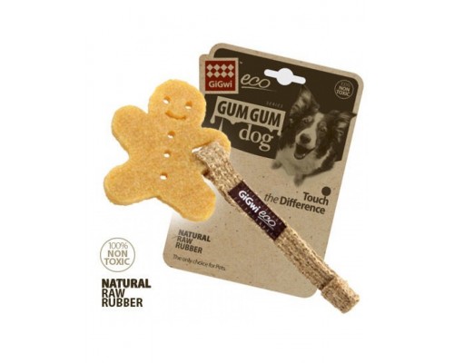 Игрушка для собак Пряник льняной ремешок, эко-резина