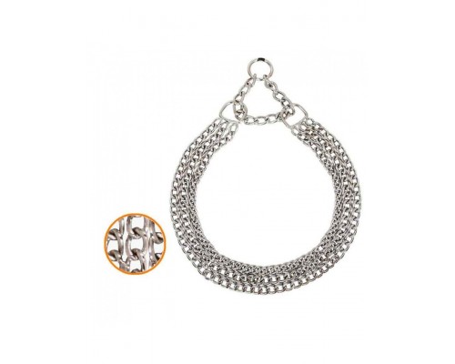 Ошейник удавка трехрядный