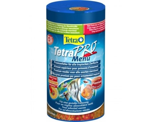TetraPRO Multi-Crisps Menu корм  для всех видов рыб, 4 вида чипсов в одной банке