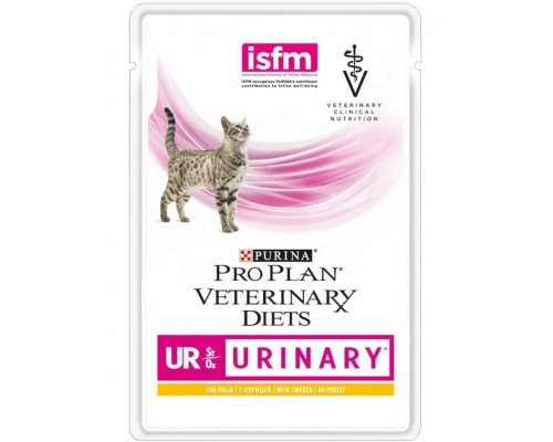 Veterinary Diets UR корм для котов при болезнях нижних отделов мочевыводящих путей c курицей