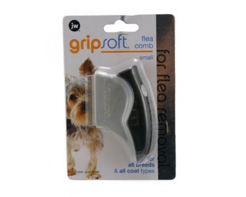 Расческа для собак для вычесывания блох маленькая