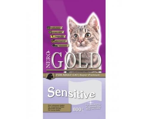 Cat Adult Sensitive сухой корм  для взрослых  кошек с чувствительным пищеварением, ягненок