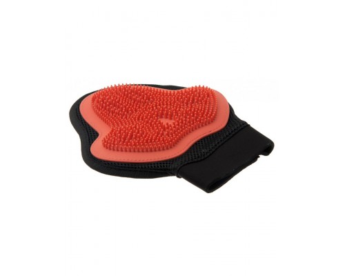 Рукавица силиконовая на руку малая красная