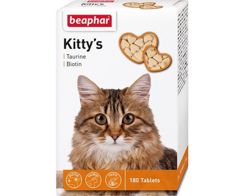 Kitty's + Taurine-Biotine кормовая добавка с биотином и таурином для кошек