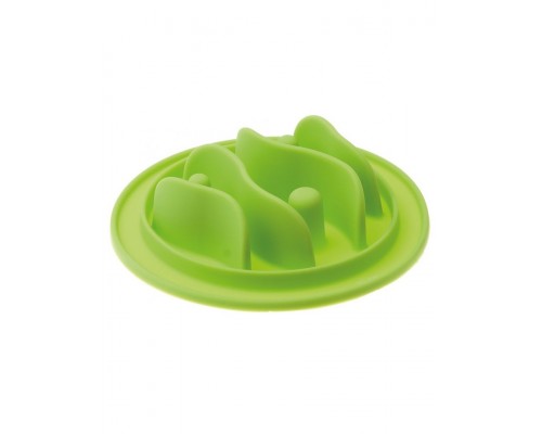 Миска силиконовая рельефная (рыбки) игровая для медленного поедания корма 15см