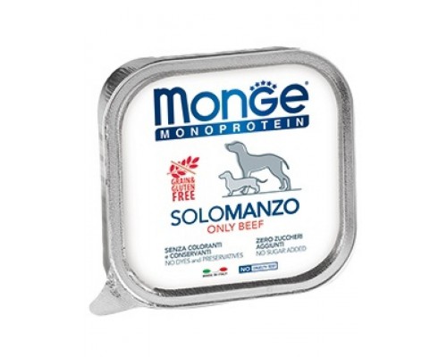 Monoprotein Solo паштет для собак  из говядины