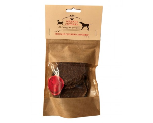 Чипсы из оленины с печенью лакомство для собак